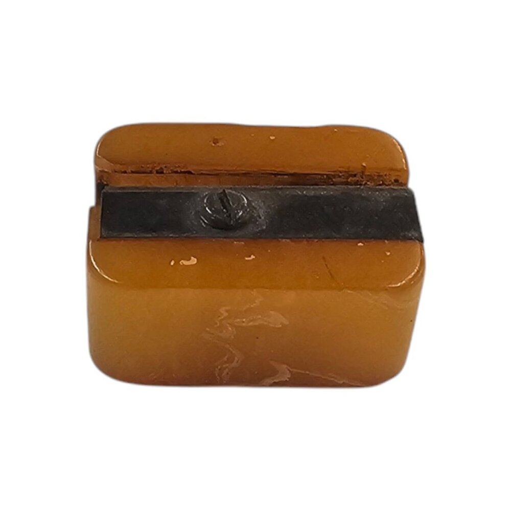 1930s Pencil Sharpener Bakelite Butterscotch Vintage German Made - Picture 3 of 12